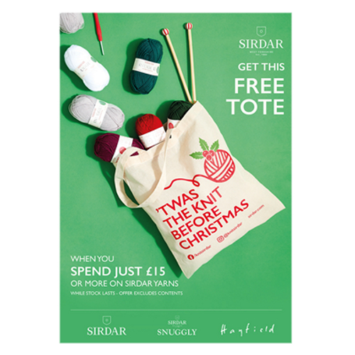 Twas The Knit Before Christmas - Festive Tote Bag Sirdar